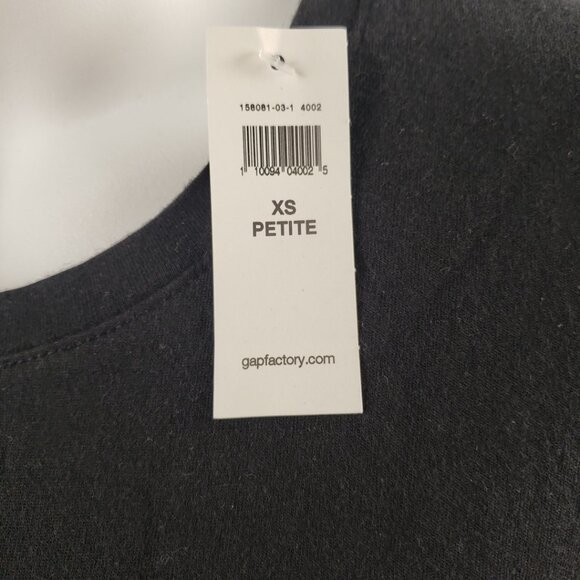 GAP XS Petite True Black T-shirt Womens Stretch Favorite T Summer Spring - Picture 4 of 11